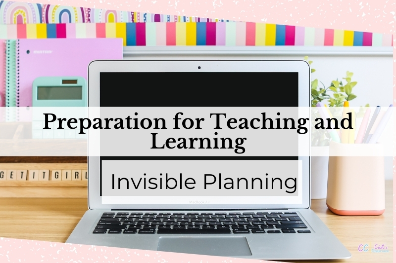 Preparation for teaching and learning title slide.
